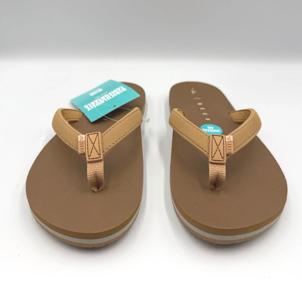 REEF Solana Flip Flops Sandals Cocoa - CJ3586 - Water Friendly - Women's 9 *NEW* - Picture 9 of 10